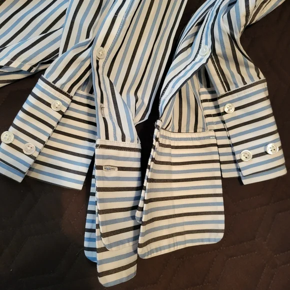 Striped Button-Up Shirt - Picture 9 of 10